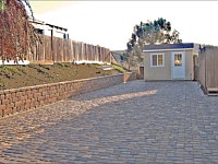Concrete Wall & Pavers