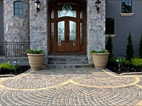 Circular Paver Entry